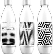 SodaStream Fľaša Trojbalenie 1 l Fuse Biela a Čierna